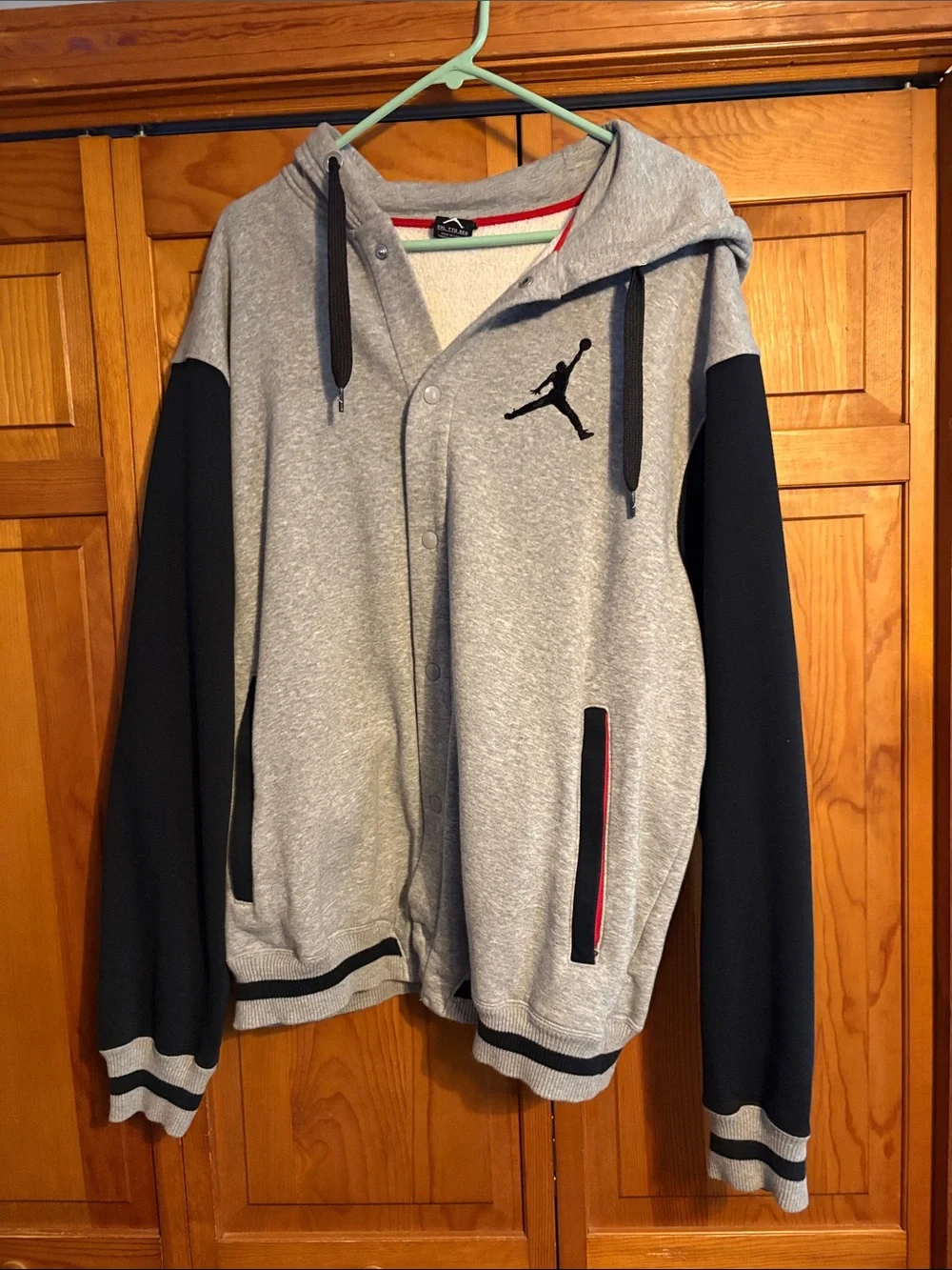 Jordan Gray and Navy Hooded Sweatshirt